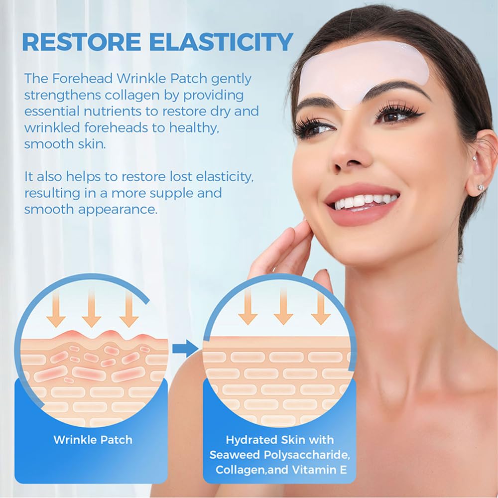 Okela Forehead Wrinkle Patches Overnight 20 pcs with Collagen, Vitamin, Anti Wrinkle Patches, Forehead Wrinkles Beauty Treatment