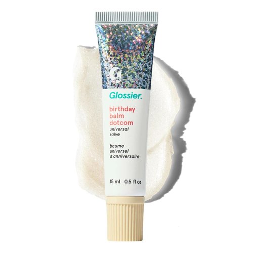 Glossier Balm Dotcom Hydrating Lip Balm - Universal Salve for 12Hr Moisture - Clear Soft Shimmer, 15ml