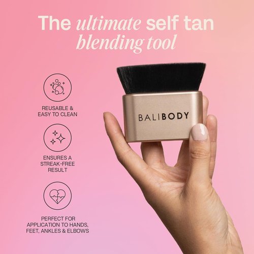 Bali Body Instant Tan Spray Bundle - Light to Medium Flawless Bronzed Finish + Reusable Brush | Vegan & Cruelty-Free