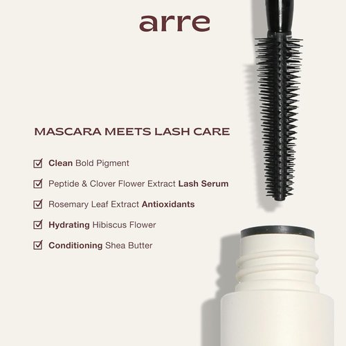 Ace High Tubing Mascara - Lengthening Formula with Peptide Lash Serum - Smudge-Proof, Sensitive Eye Safe, Glossy Jet Black