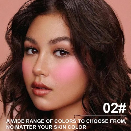 Matte Powder Blush by [Brand Name] - Long Lasting, Lightweight Cheek Color | Vegan & Cruelty-Free - #02 Petals Pink