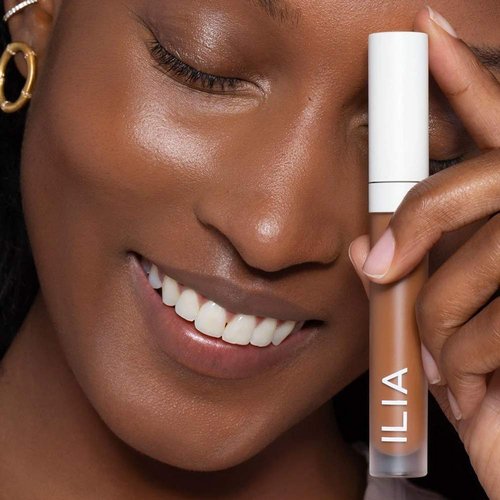 ILIA - True Skin Serum Concealer | Non-Comedogenic & Vegan Formula, Reduces Dark Circles (Cassia SC8, 0.16 oz)