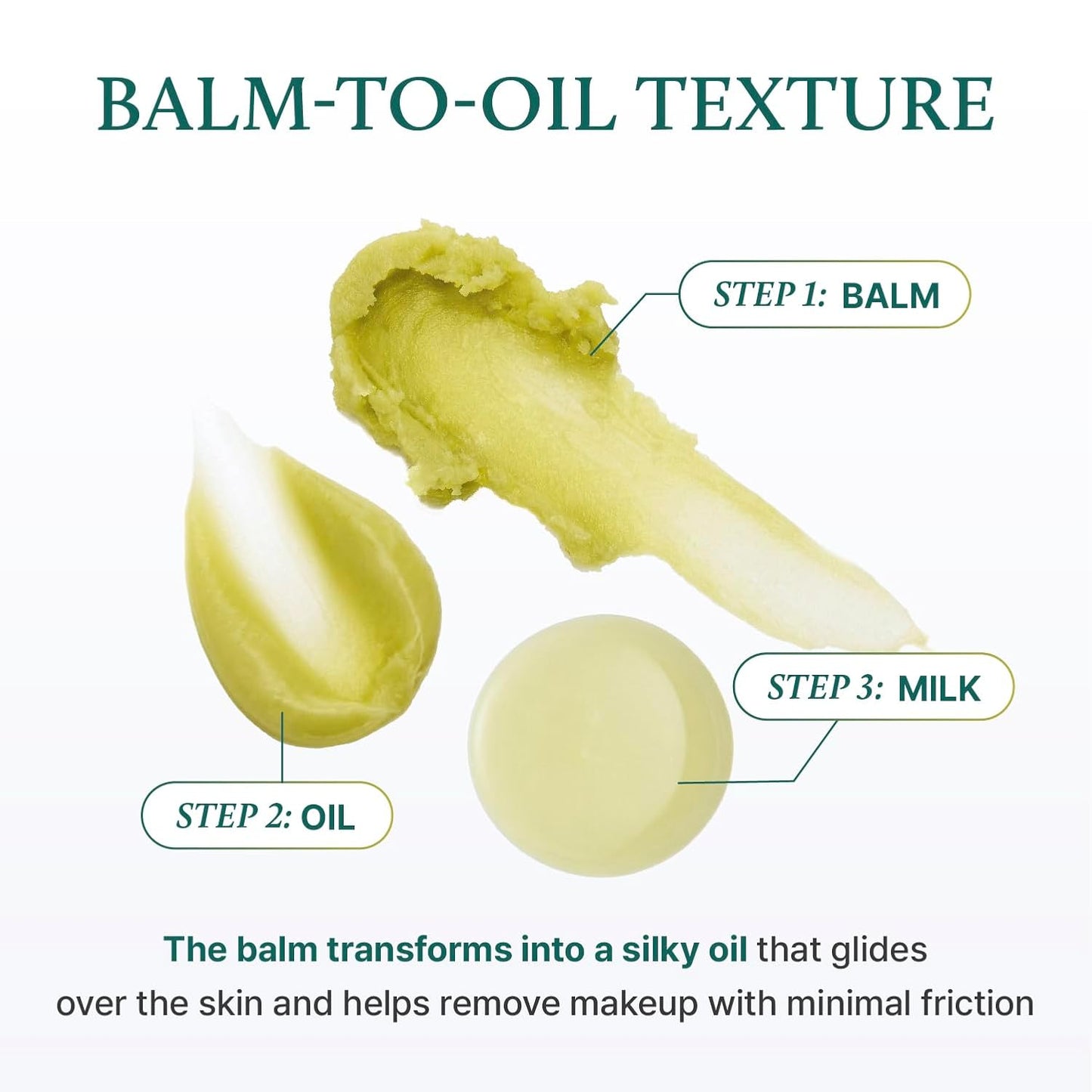 YADAH Green Tea Matcha Sorbet Cleansing Balm - Gentle Makeup Remover for Sensitive Skin | 3.38 fl oz, Vegan