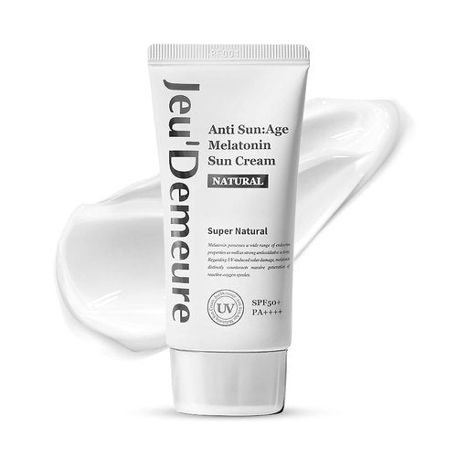 JEU'DEMEURE Anti-Aging SPF 50 Face Sunscreen Lotion - Lightweight, Non-Sticky Formula for Sensitive Skin | 1.69 fl oz
