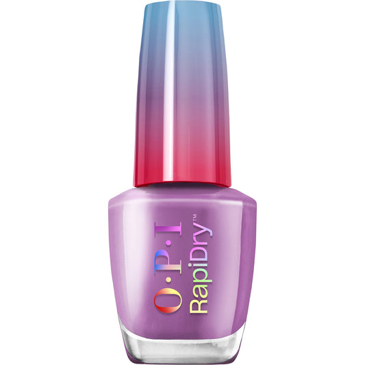 OPI RapiDry Bright Back at It | Opaque Dark Purple Crème Quick Dry Nail Polish | Vegan, Smudge Proof, Fast Drying