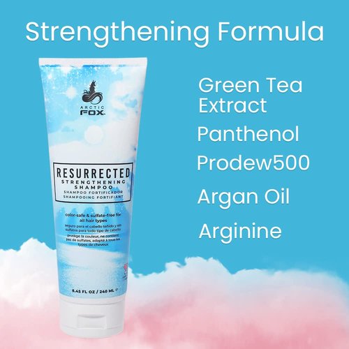 Arctic Fox Resurrected Strengthening Shampoo - Vegan, Sulfate Free, Color Safe, Hydrating - 8.45 fl oz