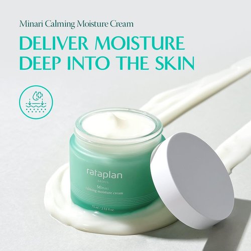 RATAPLAN Minari Calming Moisture Cream - Hydrating Face Gel with Hyaluronic Acid & Centella | 2.53 fl oz