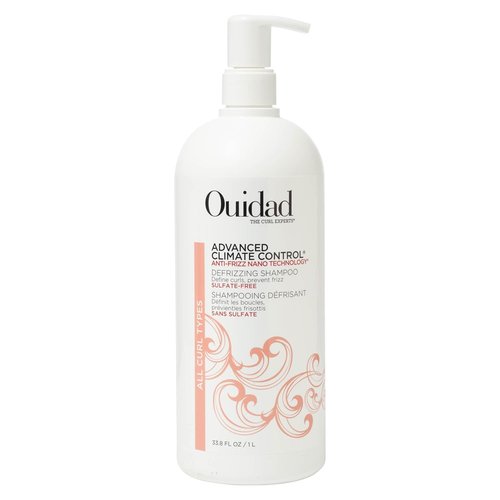 Ouidad Advanced Climate Control Defrizzing Shampoo - Sulfate-Free Moisture Locking Cleanser for All Curl Types