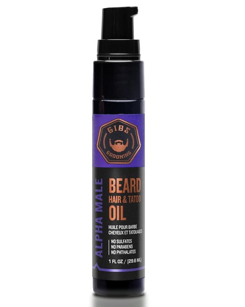 GIBS Beard Oil - Softens & Strengthens Beard Growth, Moisturizes Skin | 4 Scents, 2 Sizes
