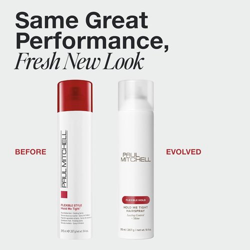 Paul Mitchell Hold Me Tight Hairspray - Flexible Hold & Lasting Shine for All Hair Types