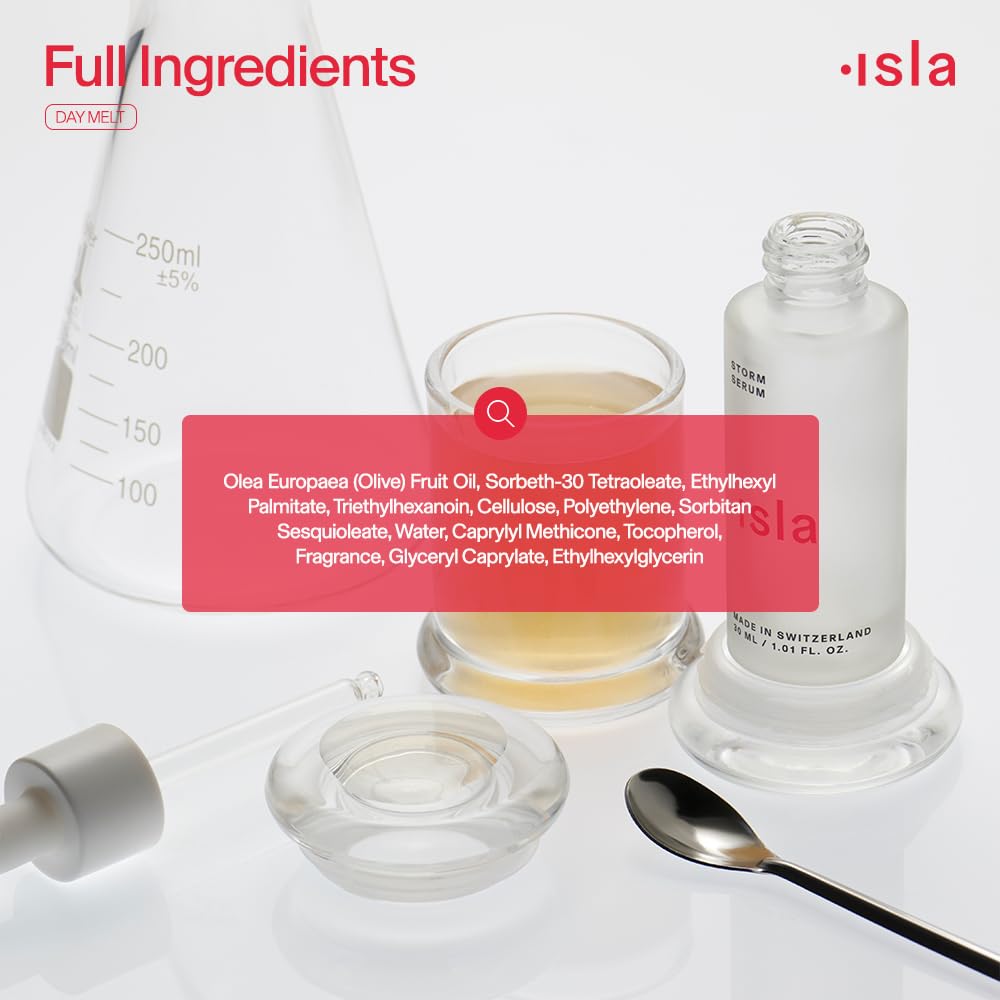 ISLA Day Melt Cleansing Balm - Gentle Makeup Removal & SPF Protection | 2.99 oz, Olive Oil & Vitamin E