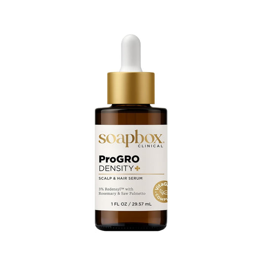 Soapbox ProGRO Density+ Scalp & Hair Growth Serum - Clinically-Tested Formula with 3% Redensyl & Caffeine | 1 oz Supply