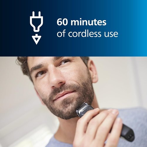 Philips Norelco Multigroom Trimmer - 9-in-1 Grooming Kit with 13 Versatile Attachments