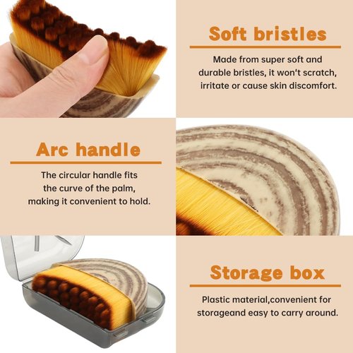 New Lymphatic Contour Face Brush, Dry Brushing Face Brush, Lymphatic Drainage Massager for Face, Ergonomically Designed to Fit The Skin Precisely and Relieve Fatigue