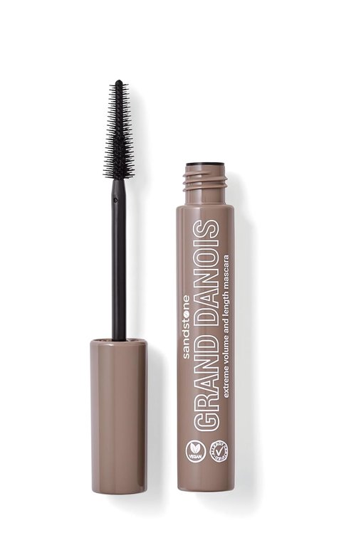 Sandstone Scandinavia Hypoallergenic Mascara for Sensitive Eyes - Black | Smudge-Proof, Sweat-Resistant, Vegan