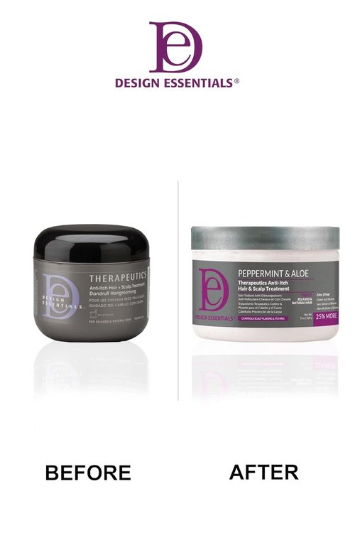 Design Essentials Peppermint & Aloe Anti-Itch Hair & Scalp Treatment | 5 Fl Oz, White