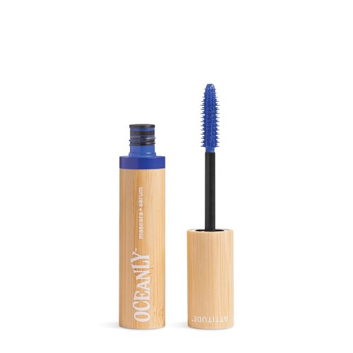 ATTITUDE Oceanly Mascara - EWG Verified Eye Lash Serum for Length & Volume | Vegan Beauty, Blue, 0.24 Oz