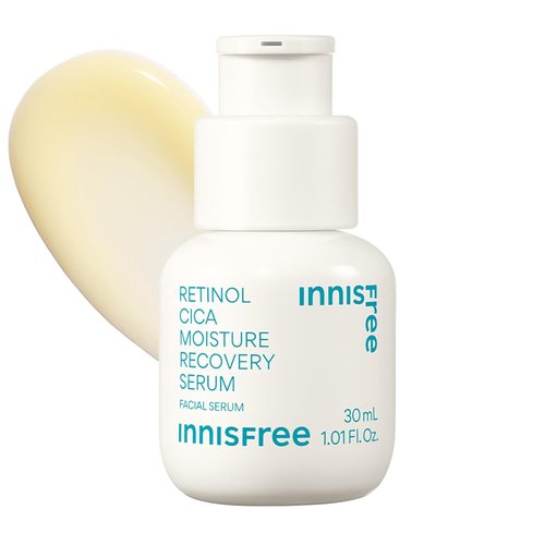 Innisfree Retinol Cica Serum - Salicylic Acid Moisture Recovery Treatment for Beginners