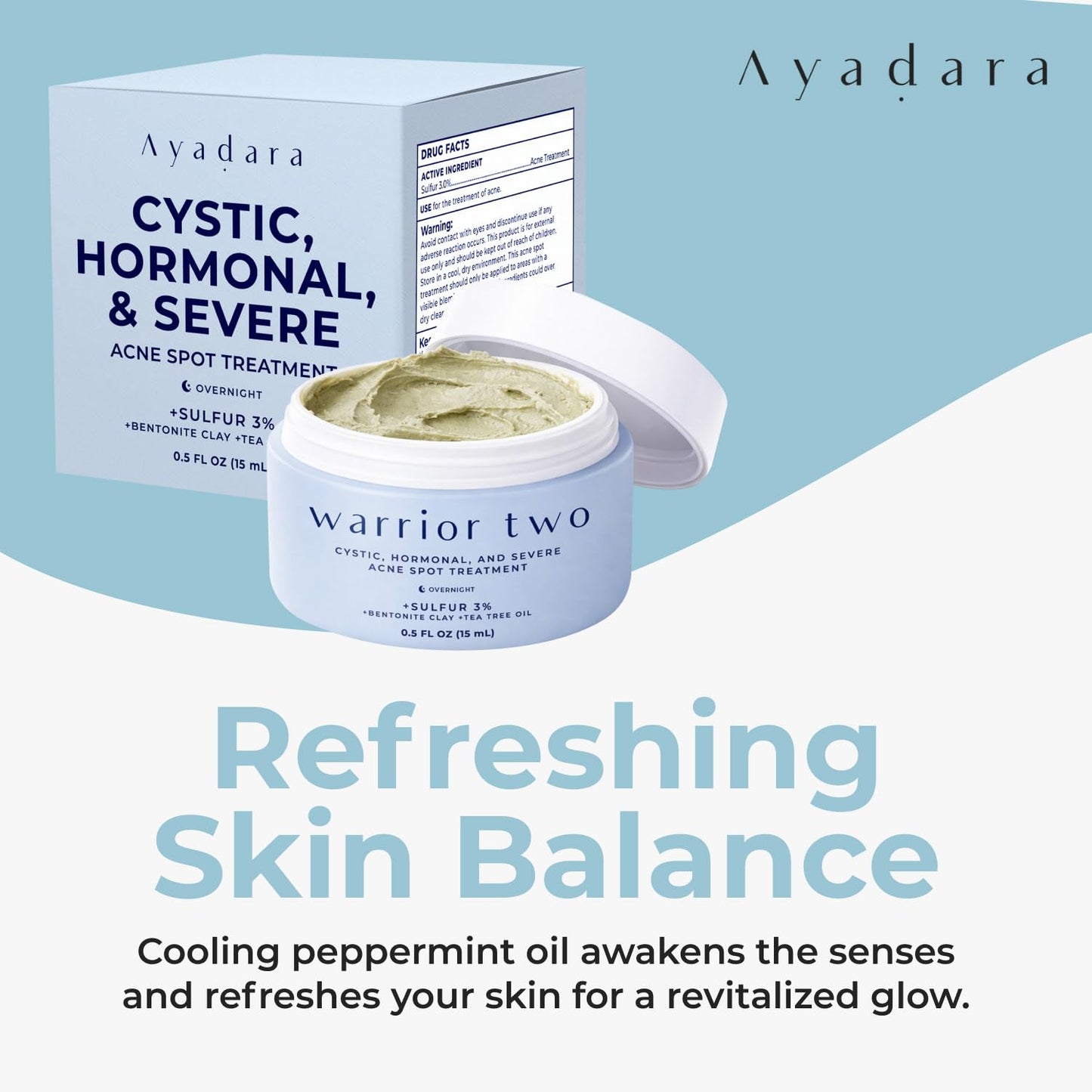 Skiennix Cystic Acne Spot Cream - Overnight Treatment for Hormonal Acne-Prone Skin | 120 Uses