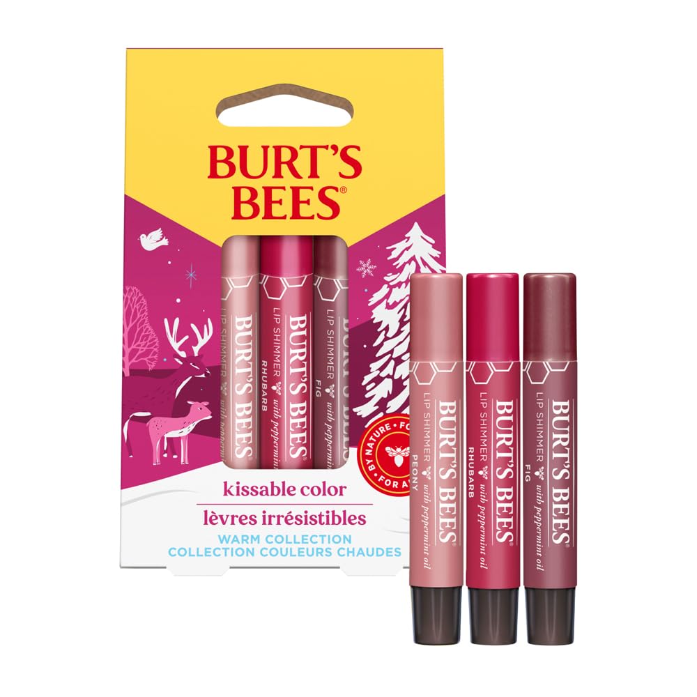 Burt's Bees Kissable Color Lip Shimmer - Perfect Holiday Gift | 1 EA