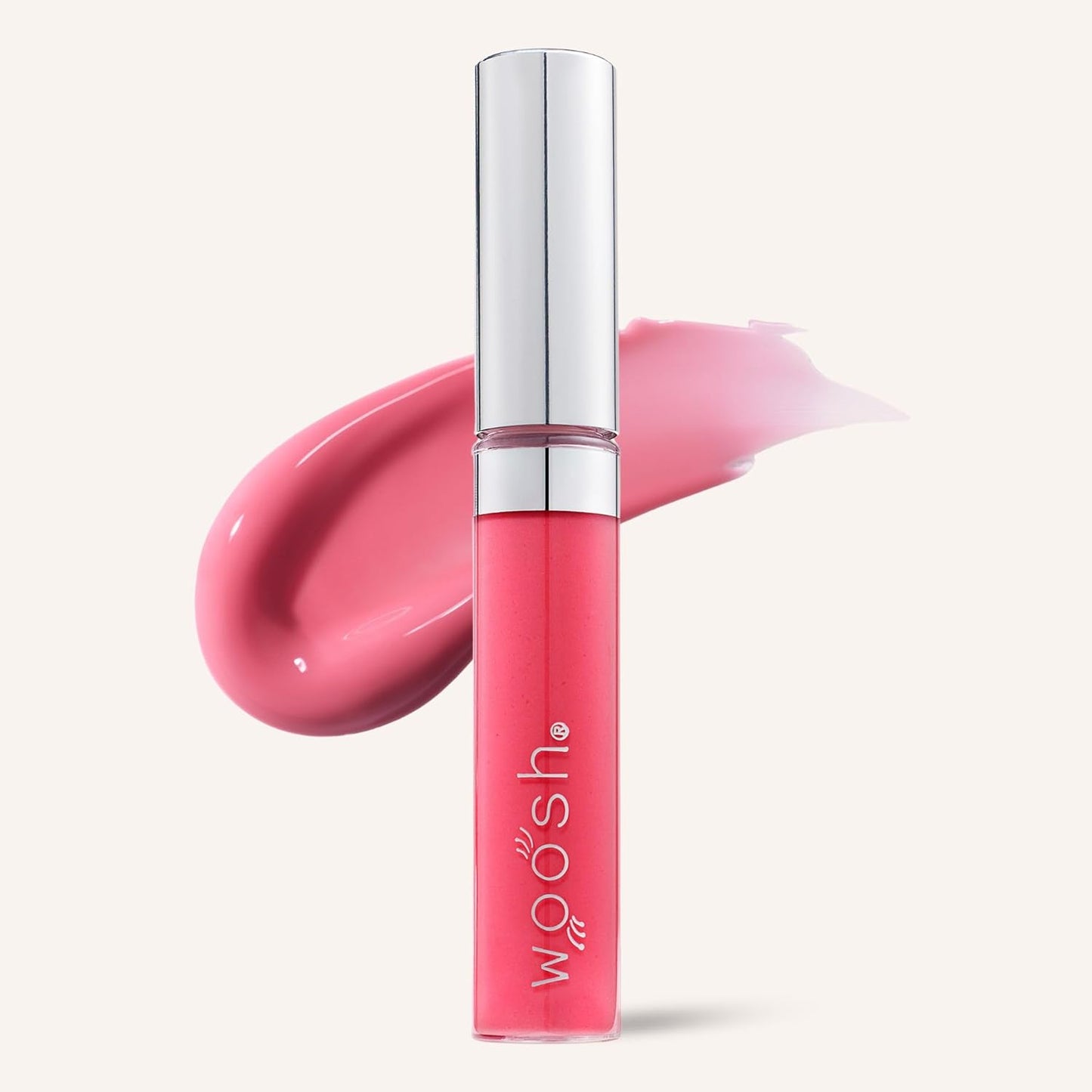 Woosh Beauty Spin-On Lip Gloss - Hydrating Hyaluronic Acid & Shea Butter | Vegan, No Fine Lines, Shine Finish