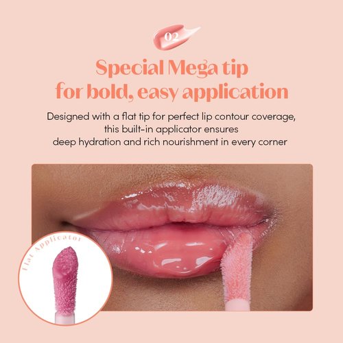 ETUDE Ginger Sugar Lip Serum - Nourishing Lip Balm with Mega Tip Applicator | Intensive Moisture in Nude Beige (13g)