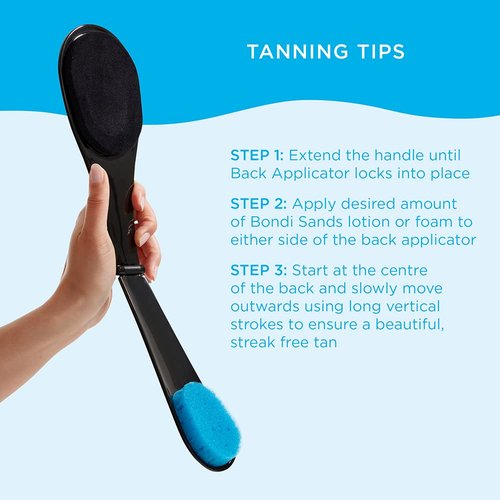 Bondi Sands Self-Tanning Back Applicator - Easy-To-Use Device for Streak-Free, Glowing Tan | Includes 1 Applicator & Spare Pads