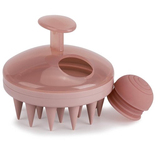 BTYMS Hair Scalp Scrubber - Silicone Shampoo Brush with Dispenser for Dandruff Removal
