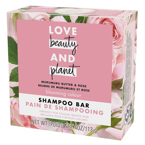 Love Beauty And Planet Blooming Color Shampoo Bar - Murumuru Butter & Rose for Color Treated Hair | 4 oz