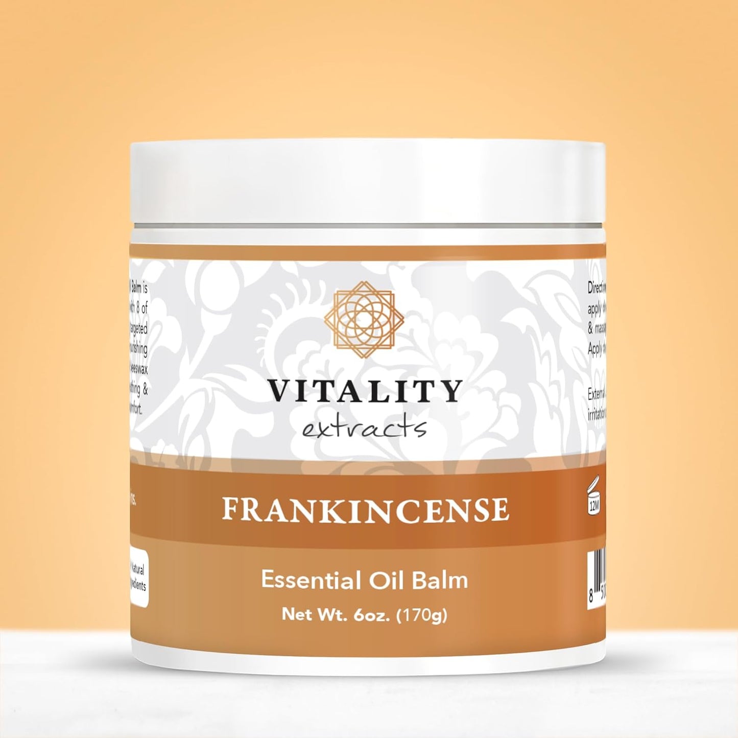 Vitality Extracts Frankincense Balm - 6oz Moisturizing Balm for Dry, Cracked Skin | All Skin Types