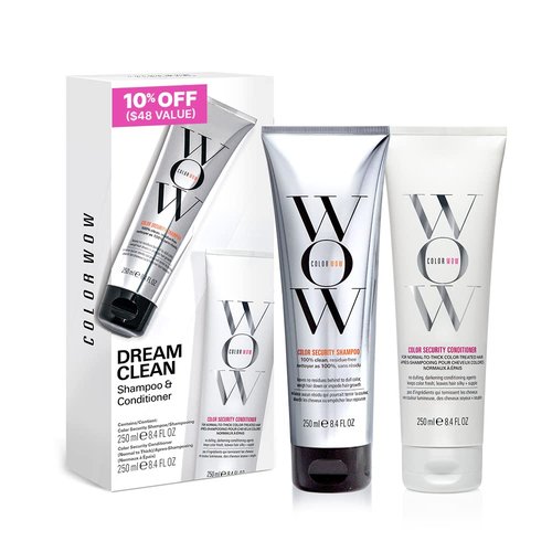 COLOR WOW Dream Clean Duo - Sulfate-Free Color Security Shampoo & Conditioner | Achieve Glossy, Hydrated Hair