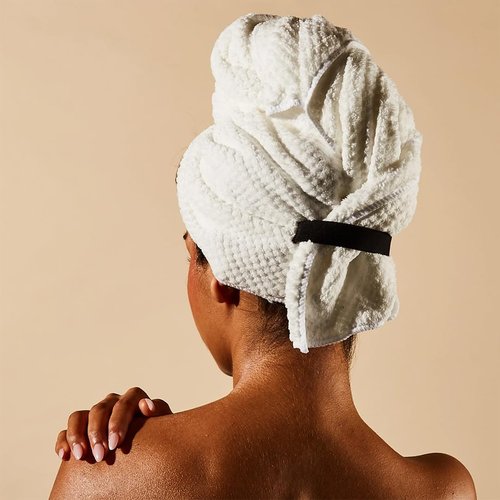 Everist Quick-Dry Hair Towel - Microfiber for 50% Shorter Dry Time & Reduced Hair Breakage | Flexible Strap