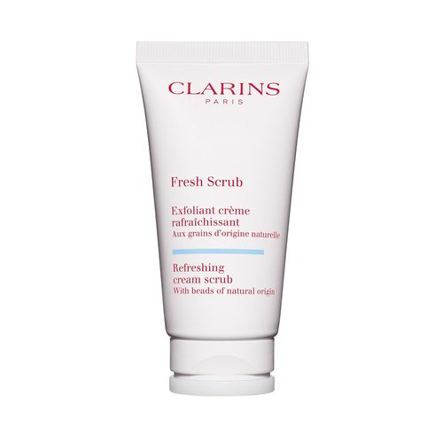 Clarins Fresh Scrub - Award-Winning Cream-Gel Face Scrub With Natural Beads | Gently Exfoliates & Hydrates | Paraben-Free, SLS-Free, Mineral Oil-Free | Suitable for All Skin Types