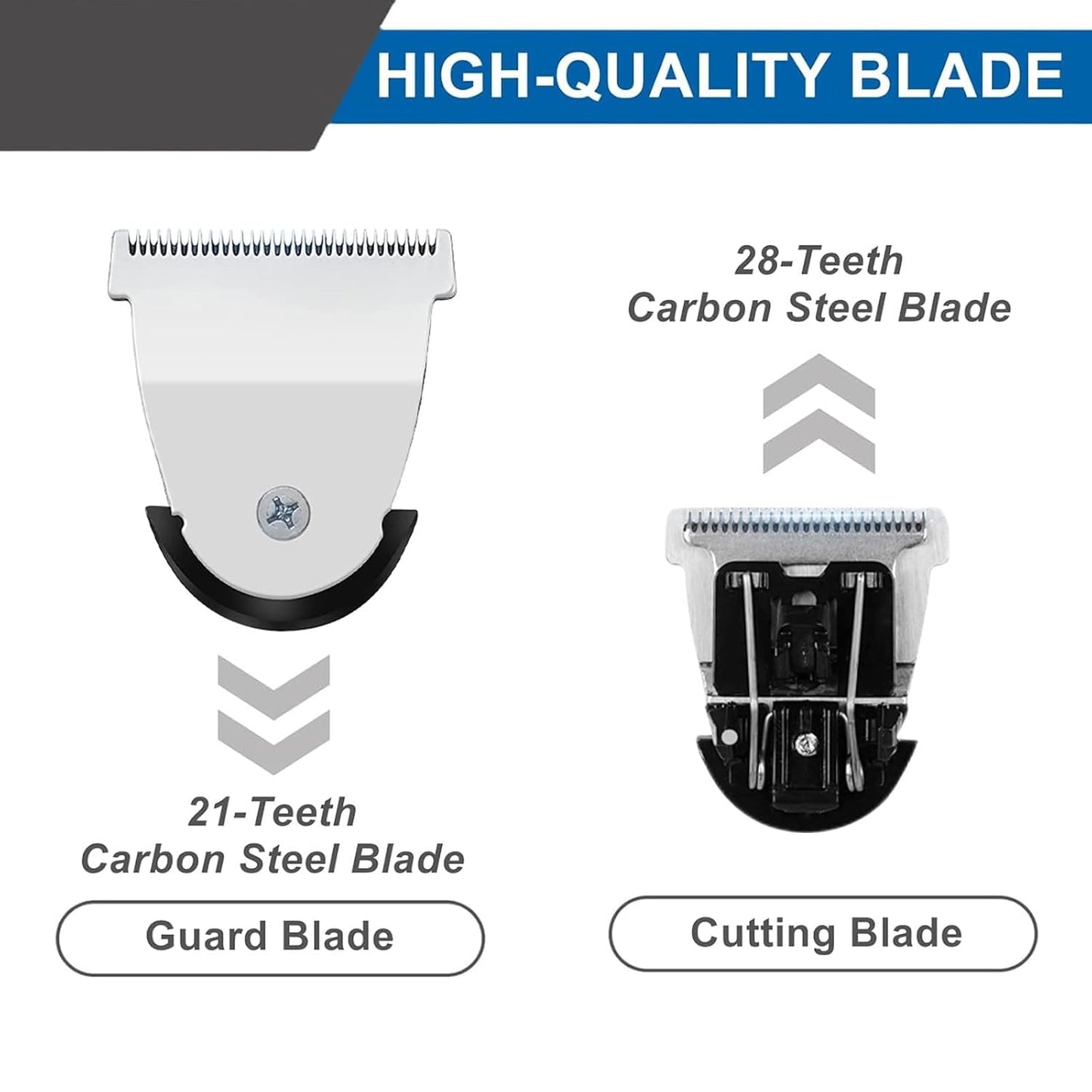 Wahl Detachable Hair Clipper Replacement Blades - Compatible with Mag Trimmers 8841/8700 | 2-Pack