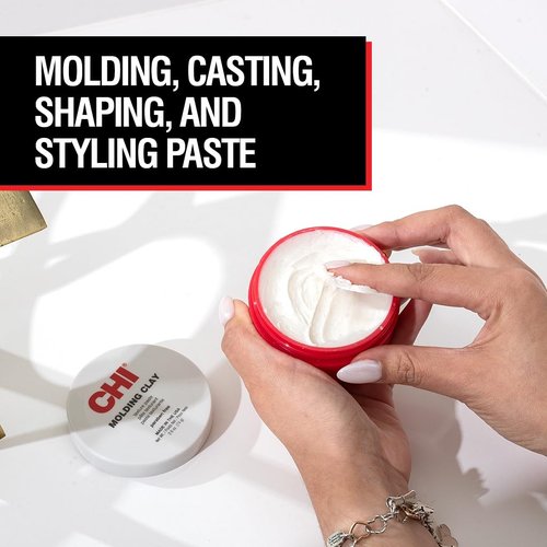 CHI Molding Clay - Texture Hair Paste for Volume & Body | Paraben & Gluten-Free, 2.6 Oz