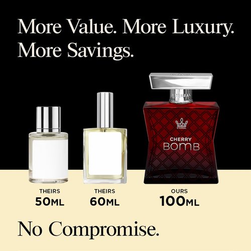 Eternal Fragrance - Eternal Cherry Bomb Eau de Parfum | 3.4 oz (100ml) - Long-Lasting Unisex Perfume with Clean Ingredients