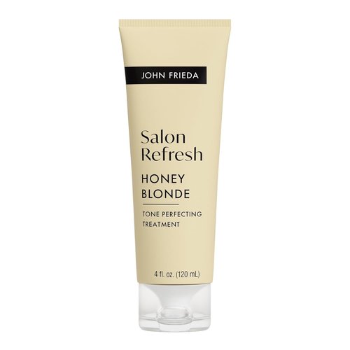 John Frieda Salon Blonde Hair Toner - Honey Tone Perfecting Treatment with Protein-Peptide Complex, 4 Fl Oz