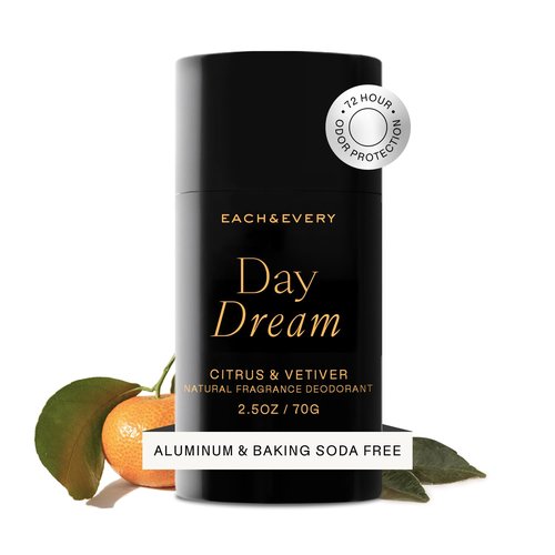 Each & Every Aluminum-Free Deodorant - Natural Odor Protection for Sensitive Skin | Citrus & Vetiver, 2.5oz