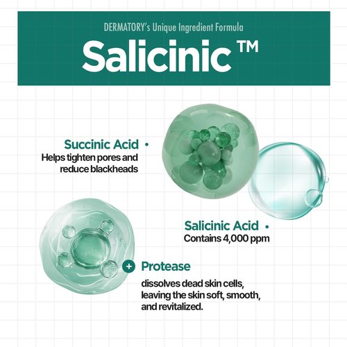 DERMATORY Salicylic™ Pore Cleansing Clay Foam - Deep Purifying Face Wash for Oily Skin | 5.07 fl. oz.