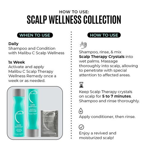 Malibu C Scalp Wellness Conditioner - Soothing Eucalyptus & Spearmint Formula | Sulfate-Free Hydration