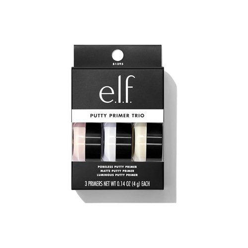 e.l.f. Cosmetics Putty Primer Trio - Poreless, Matte & Luminous Finish | Travel Size 0.14 Oz Each