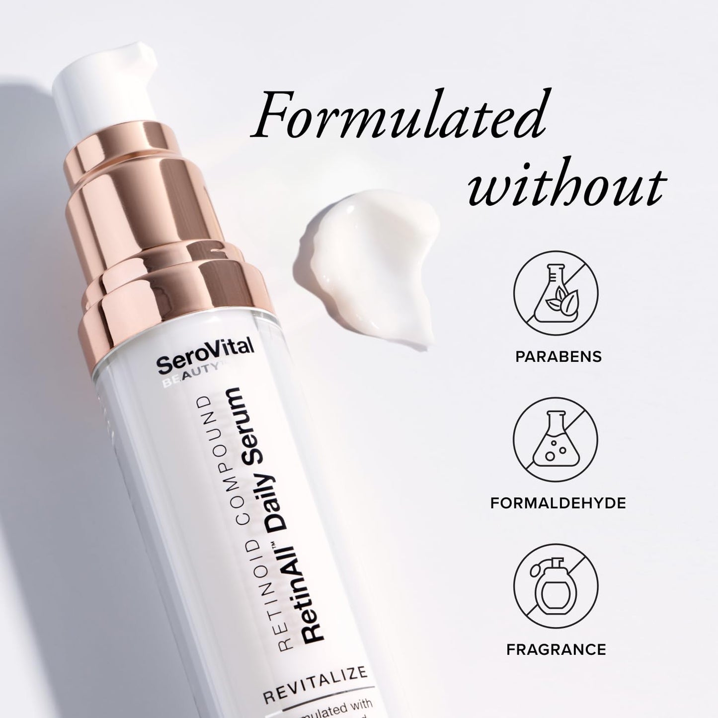 SeroVital Beauty RetinAll Daily Serum - Anti-Wrinkle Retinoid Face Serum for Women, 1 oz