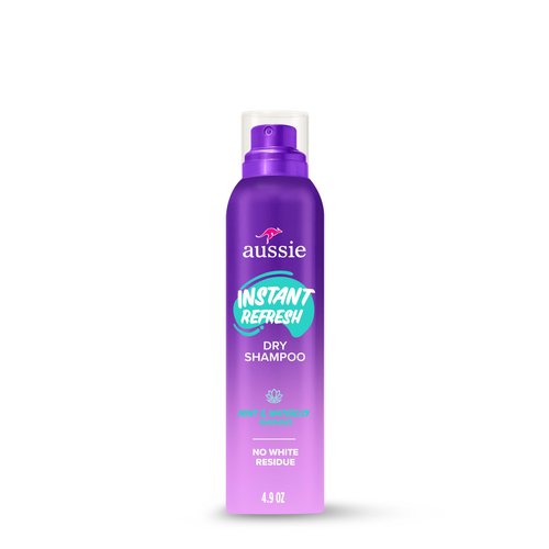 Aussie Instant Refresh Dry Shampoo, Original Clean, Talc-Free, Butane-Free, for Straight, Wavy and Curly Hair, 4.9oz