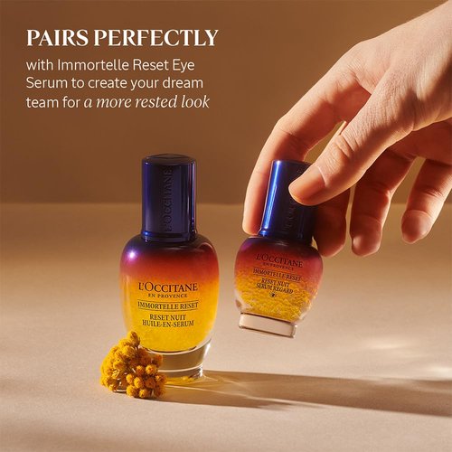 L'Occitane Immortelle Overnight Reset Oil-In-Serum: More Radiant Skin In 1 Night, Smooth Fine Lines, Revitalize Dull Skin, Award-Winner