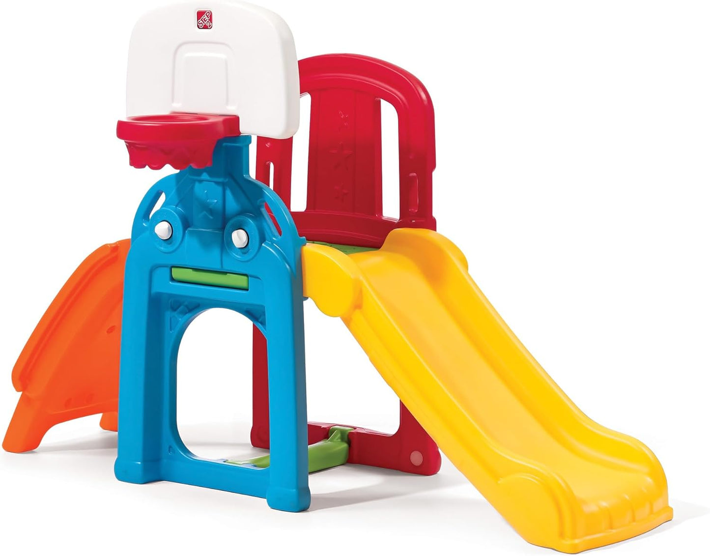 Step2 Game Time Sports Climber - Kids Indoor/Outdoor Playset with Slide, Climbing Wall & Basketball Hoop | For Ages 2-6