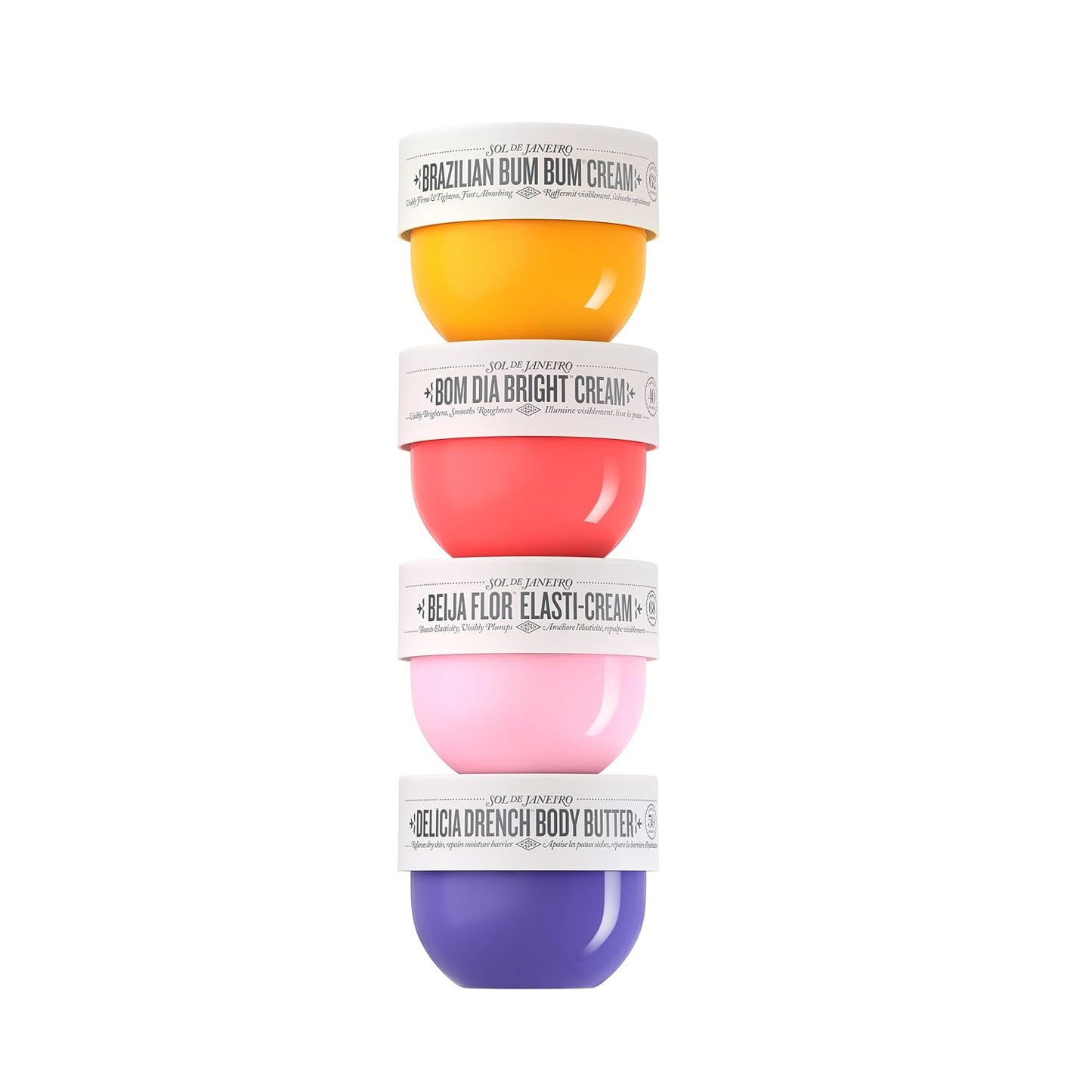 Sol de Janeiro Body Boldly Body Cream Discovery Set - Trial Size Beauty Minis Gift Set | 4 x 25mL