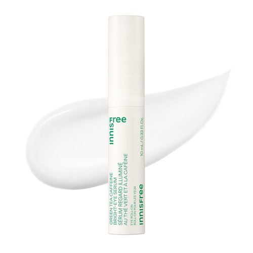 Innisfree Green Tea Eye Serum - Caffeine & Niacinamide Roll-On for Hydration & Brightening
