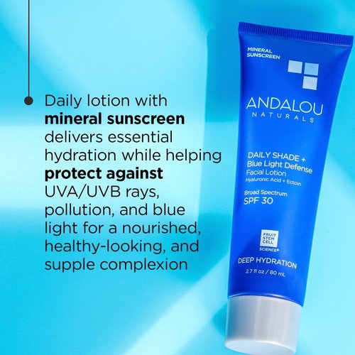 Andalou Naturals Clear Skin Mineral Face Sunscreen SPF 30 - Lightweight, Non-Greasy Protection - 2.7 fl oz