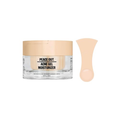 Peace Out Acne Gel Moisturizer - 2% Salicylic Acid & Niacinamide for Oily Skin | 1.69 fl oz