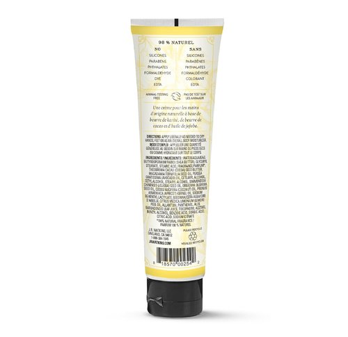 J.R. Watkins Hand Cream - Natural Moisturizing Hydrating Formula with Shea & Cocoa Butter | 3.3oz Lemon Cream